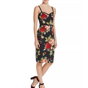 Black Halo rose dress